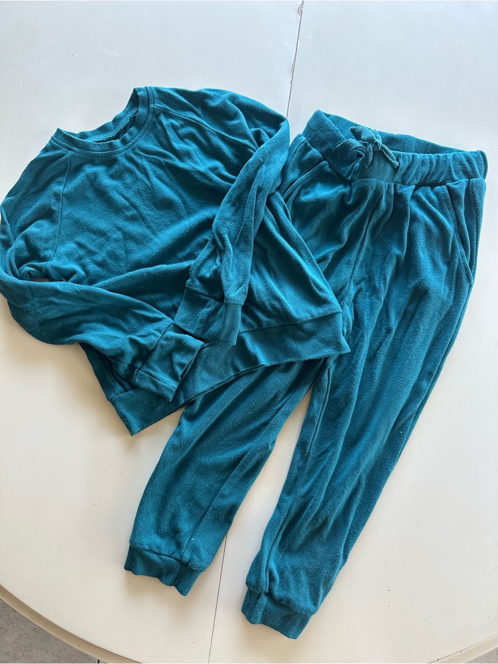 Kyte BABY bamboo jersey jogger set in Loch size 3T